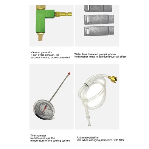 _Kühlmittel System Vakuum Refill Kit Kühler Druck Leck Tester Frostschutzmittel - Afbeelding 22 van 24