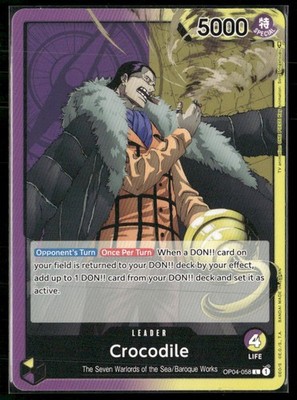 Crocodile (058) L Kingdoms of Intrigue OP04-058 NM