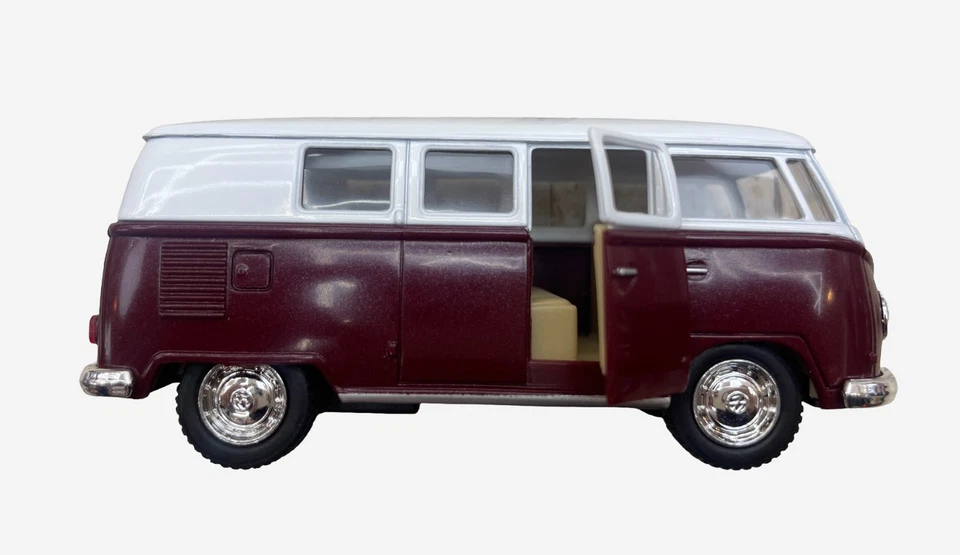 Kinsmart 1962 Volkswagen Classical Bus scale 1/32 Diecast Pull back Go Action - Image 3 of 4