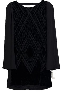 Express Velvet Burnout Black Velvet Burnout Dress Sz S Witchy Goth Dark Fairy Y2
