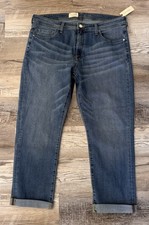 NWT 140 Anthropologie Pilcro Slim Boyfriend Jeans 32 Cuff