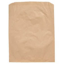 Merchandise Bag Pinched Bottom 14"X3"X21" Brown, Pk500, 14888
