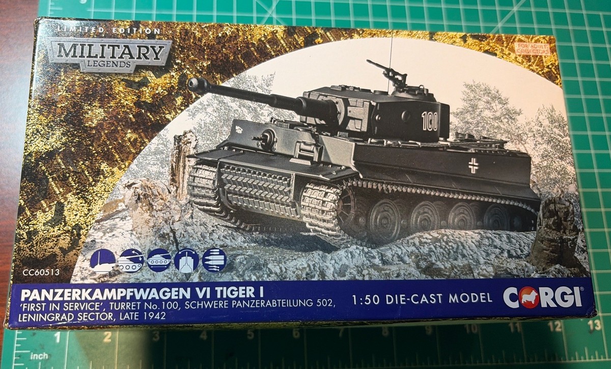 Panzerkampfwagen VI Tiger Ⅰ ティーガー戦車corgi Corgi 1/50 German Panzerkampfwagen VI Tiger I Cc60513 for sale