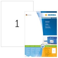 Herma 4428 Etiketten Premium A4 210X297Mm 100 StüCk Permanent Haftend Matt Weiß