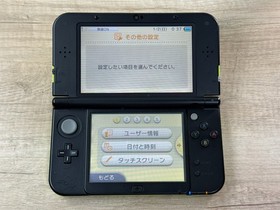 Nintendo New 3DS XL Lime Black Console Tested Japan ver D5100