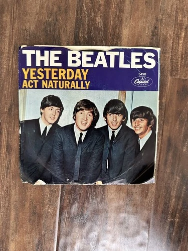 The Beatles Yesterday / Act Naturally 45rpm 7" single - record & picture sleeve