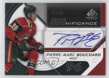 2008-09 SP Game Used Edition SIGnificance 21/50 Pierre-Marc Bouchard Auto 2a8