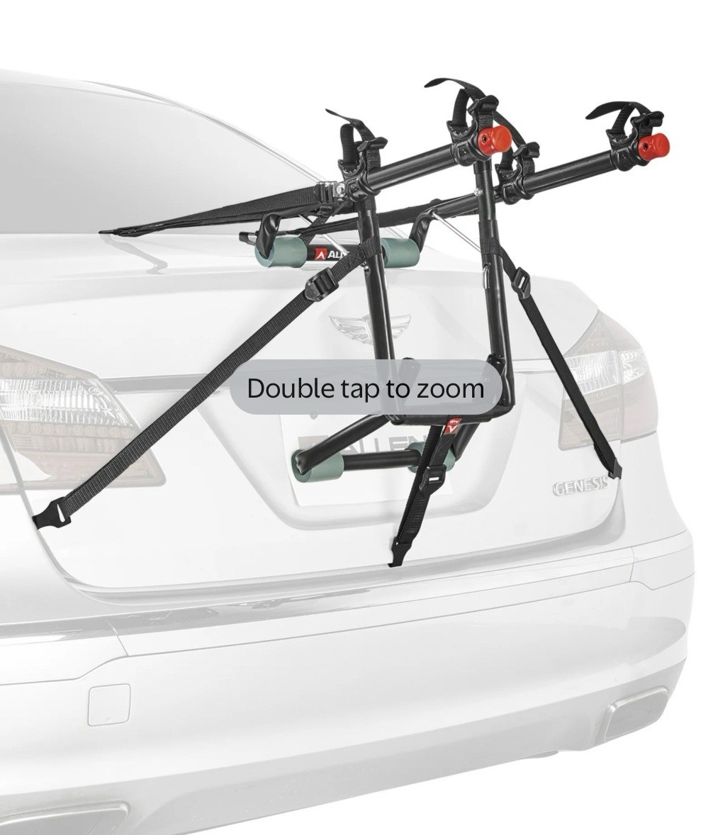 2 Bicycle Trunk Mounted Bike Rack Carrier Model 102DN-R Deluxe