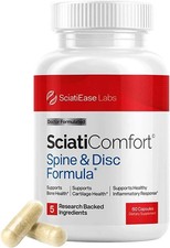 Spine & Disc Support Supplement – Vitamin D3 K2, Calcium, Magnesium & Collagen