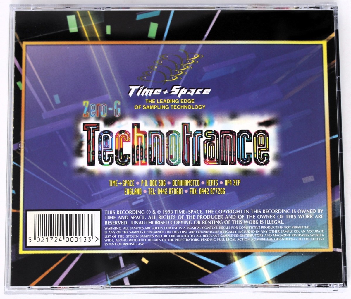SAMPLE CD セット Zero-G Technotrance Sample/Sound Library/Sampling CD 1993 Time+