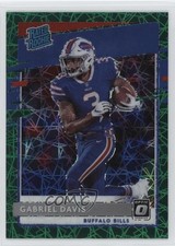 2020 Panini Donruss Optic Rated Rookies Green Velocity Prizm Gabriel Davis 1k9t