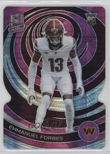 2023 Panini Spectra Rookies Neon Pink Prizm Die-Cut 11/20 Emmanuel Forbes 3k8