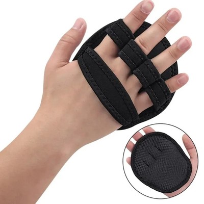 1 Paar Gewichtheben Handfläche Grip Pad rutschfeste horizontale Bar Booster Handschuhe