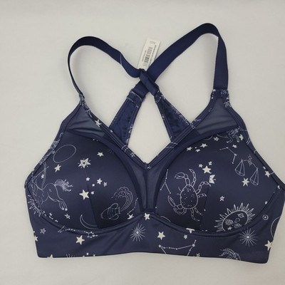 ADORE ME Womens Sports Bra 32D Ariza Contour Mystic Celestial Zodiac Stars NWT