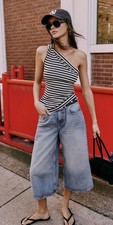NWT We The Free High Top Wide Crop Jeans size 28