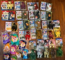 TY McDonalds Mini Beanie Babies All Sealed Lot of 30 World Dinosaur And More VTG