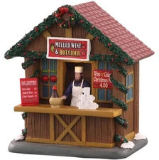 Lemax MULLED WINE AND CIDERS Holiday Village -Train Accent Lighted