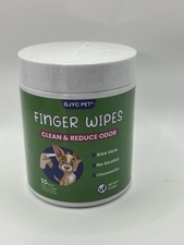 Finger Wipes For Pets Clean And Reduce Odor 55 Pc clean dog cat ears B62