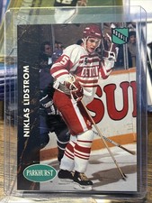1991-92 Parkhurst Niklas Lidstrom Rookie Card #37 Detroit Red Wings HOF RC