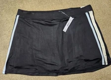 Victorias Secret Pink Black Track Star Skort XL NWT Skirt Shorts Y2K 