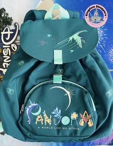 Avatar Pandora Teal and Purple Canvas Cinch Knapsack Backpack Brand New With Tag Disney Parks Walt Disney World Pandora The World of Avatar  main image 4