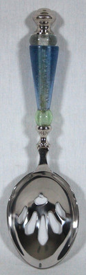 LENOX EVERYDAY GATHERINGS 9.5'' PIECED SERVING TABLESPOON W/DECORATIVE HANDLE NIB