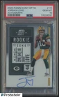 2020 Contenders Optic Rookie Ticket #111 Jordan Love RC ON CARD AUTO PSA 10