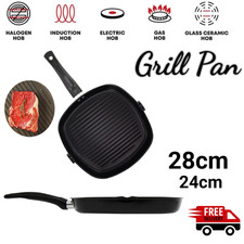 SQ Professional Ultimate Carbon Steel Non Stick Square Grill Pan poring lip uk