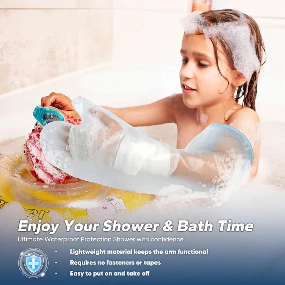 Waterproof Kids Cast Cover for Shower Arm, Reusable Arm Cast Protector for Kids, - Image 2 of 4