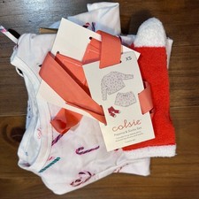 Colsie Candy Cane Pajama Set XS – 3 Pc Long Sleeve Top, Shorts & Socks NWT