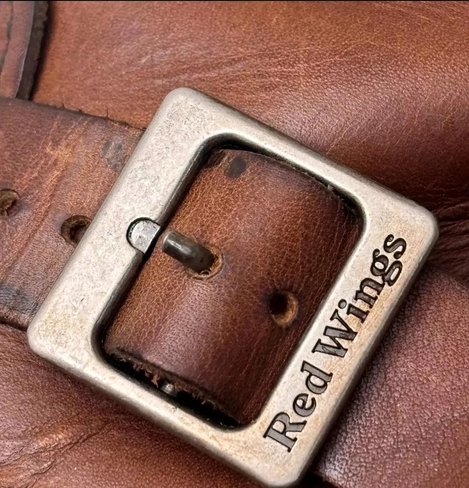 Botas de Ingeniero Red Wing 2991 Arnés Ámbar Cuero Botas De Colección Gran Pátina. Foto 3 de 4