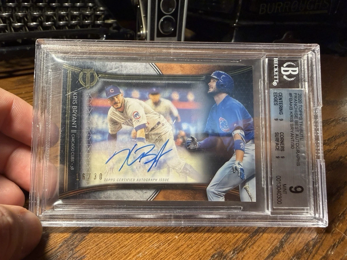 Kris Bryant Autographed Baseball Sports Trading Cards