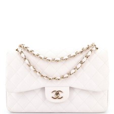 Chanel Classic Double Flap Bag Quilted Caviar Jumbo
