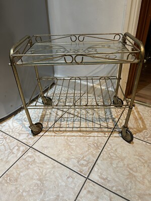 Hollywood Regency Brass Tea Drinks JAN SALE UK