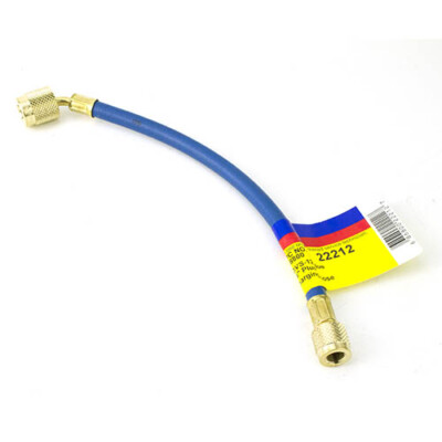 Yellow Jacket 22212 12'', Blue, Plus II 1/4'' Hose w/ Sealright Fitting