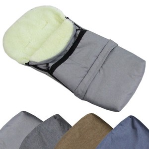 91x43 cm Heitmann Felle Baby Übergangs Stepp Fleece Fußsack für kühle Tage ca