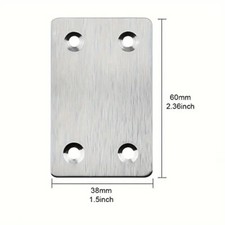 Repair Plates BROAD 60mm x 38mm - Fixing Joining & Mending Brackets WITH SCREWS