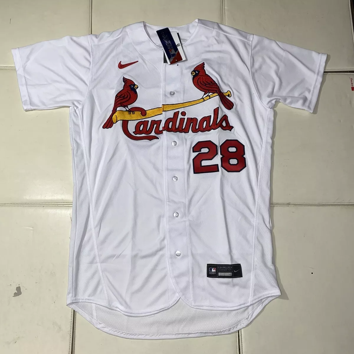 St. Louis Cardinals Nolan Arenado Nike White Home Authentic Jersey Sz 44  RARE