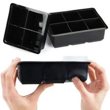 Ice Maker Large Cube Square Tray Molds Whiskey Ball Cocktails Silicone Big