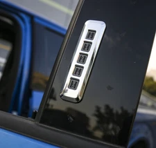 Chrome Door Password Code Lock Switch Button Frame Cover Trim for Ford F150 15+
