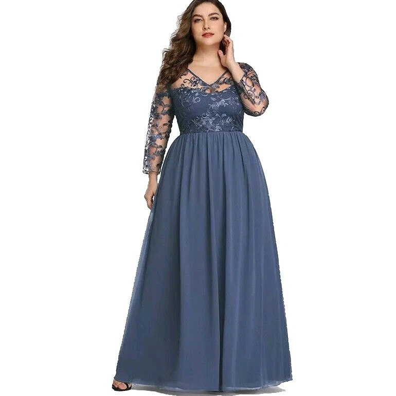 evening dresses party frocks Black Satin Long Sleeve Formal Evening Dress main image 0