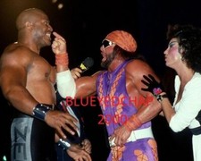 RANDY SAVAGE-ZEUS & SHERRI MARTEL WRESTLER 8 X 10 WRESTLING PHOTO  WWF WCW