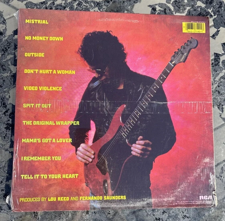 LOU REED - MISTRAIL - VINYL LP SEALED DIRECT METAL MASTER - 1986 - Notched - Image 2 of 4