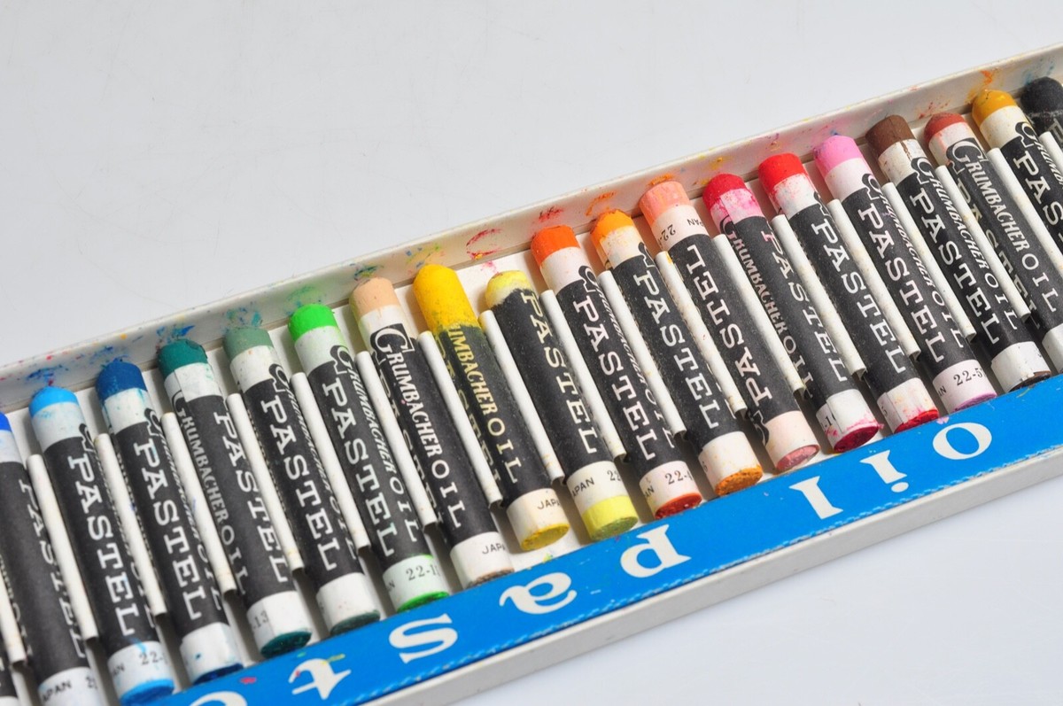 Vintage Grumbacher Oil Pastels Artists Set of 24- Brilliant Color