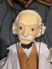 9 String Marionette Puppet Plaster Roger Richman Vtg Rare Einstien Professional