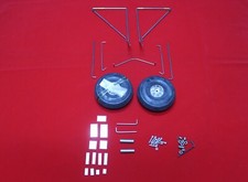 NEW GERMANY TONI CLARK PIPER CUB LANDING GEAR SET & 125MM WHEELS