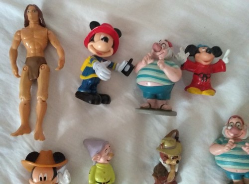 Disney PVC i zestaw figurek Myszka Miki Goofy Tarzan Kapitan Hak Fantazja Krasnolud - Zdjęcie 5 z 17