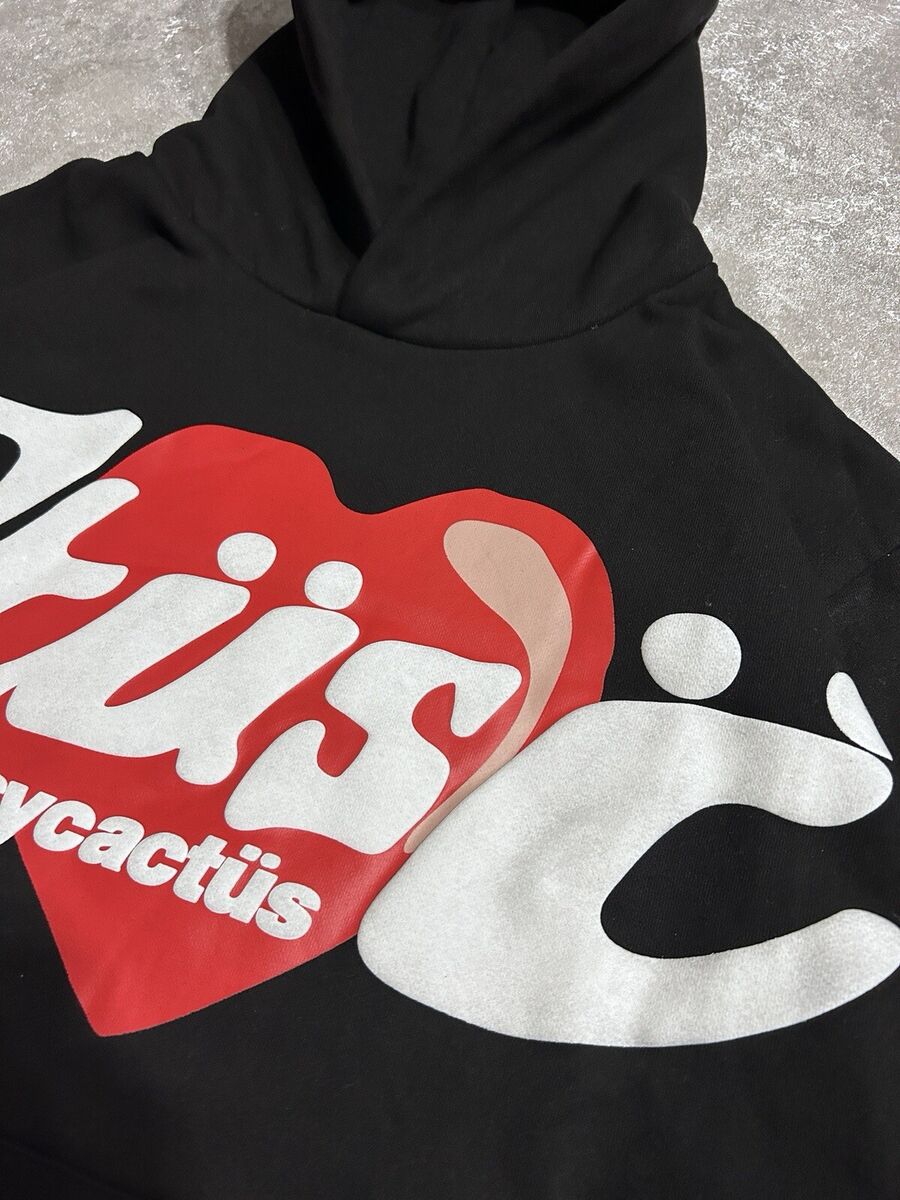 Stussy X CPFM Cactus Plant Flea Market Heart Hoodie Mens L Stussy X CPFM Cactus Plant Flea Market Heart Hoodie Mens L