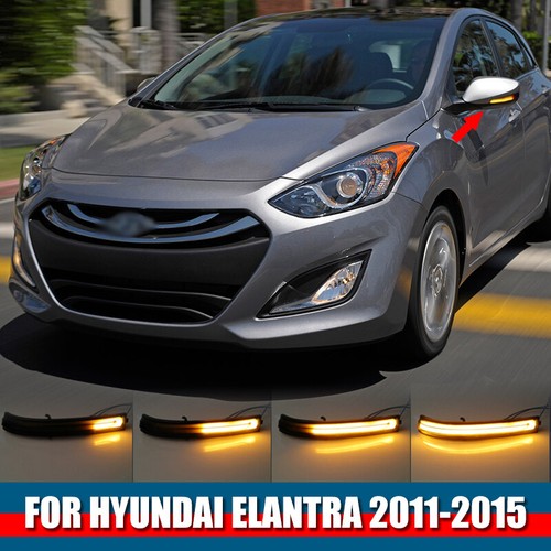 For Hyundai Veloster 2011-2015 i30 Sequential LED Side Mirror Turn Signal Light - Picture 3 of 10
