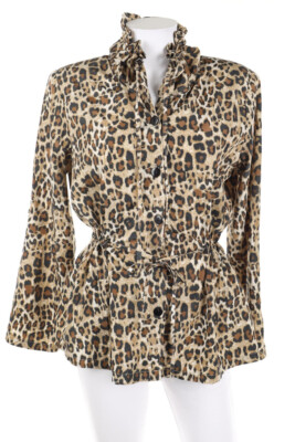 FABIANI Blouse Leo Print D 42 brown